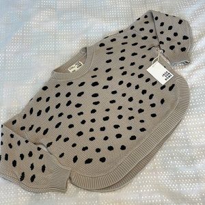 Jackson Rowe NWT 100% cotton oversized cropped sweater